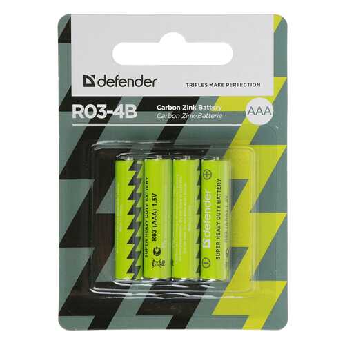 Батарейка Defender R03-4B 56102 4 шт в Кей