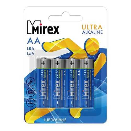 Батарейка щелочная Mirex LR6/AA 1,5V 4 шт в Кей
