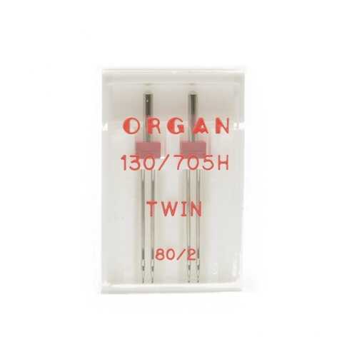 Иглы Organ двойные №80/2 для БШМ упак,2 игла в Кей