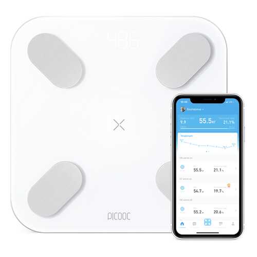 Весы напольные Picooc Big Pro White в Кей